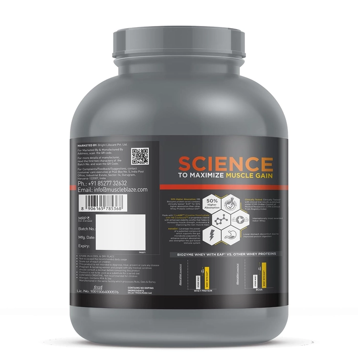 Muscleblaze Biozyme Whey Protein PR Powder 2Kg