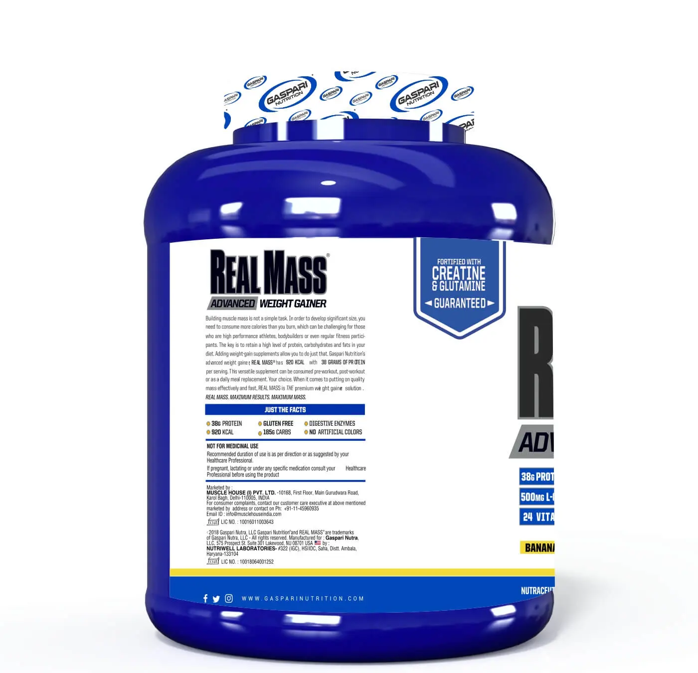 Gaspari Nutrition Real Mass Gainer