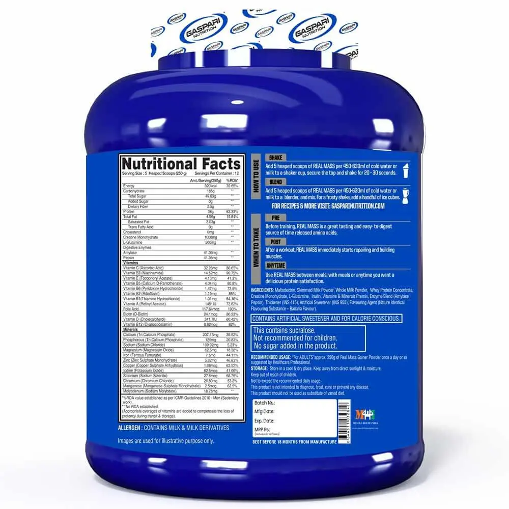 Gaspari Nutrition Real Mass Gainer