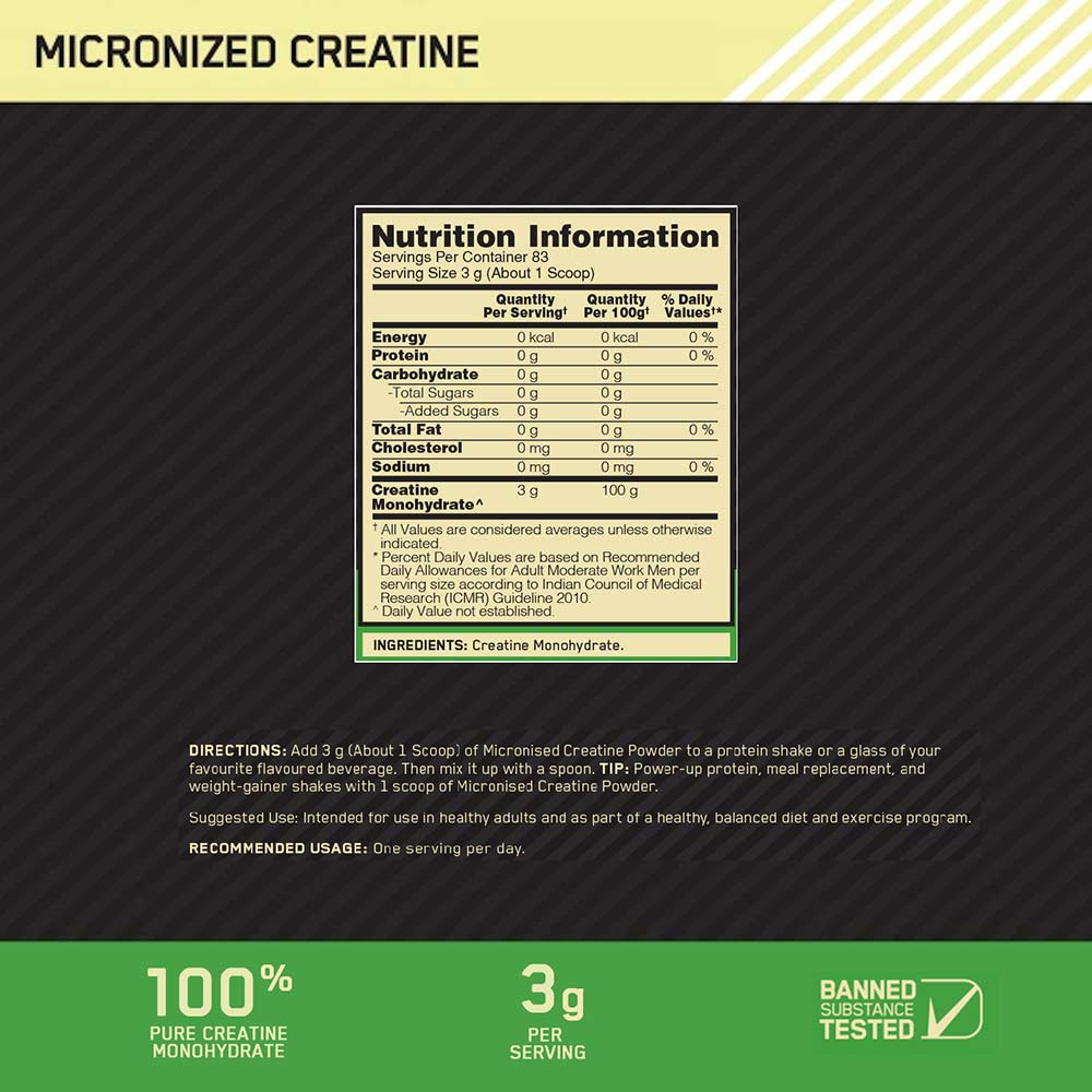 ON (Optimum Nutrition) Micronized Creatine Powder