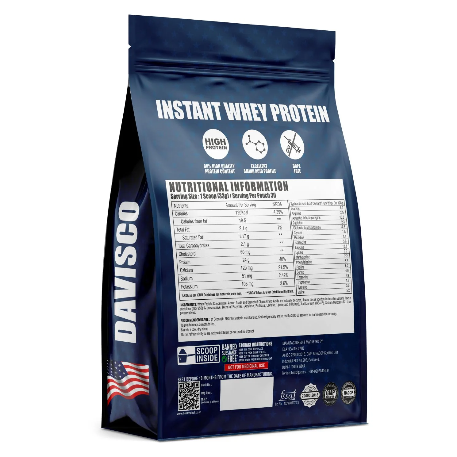 Davisco Foods Instant Whey Protein