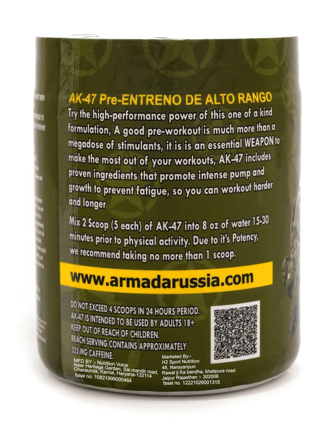 Armada Sports AK-47 Pre Workout Fruit Mango