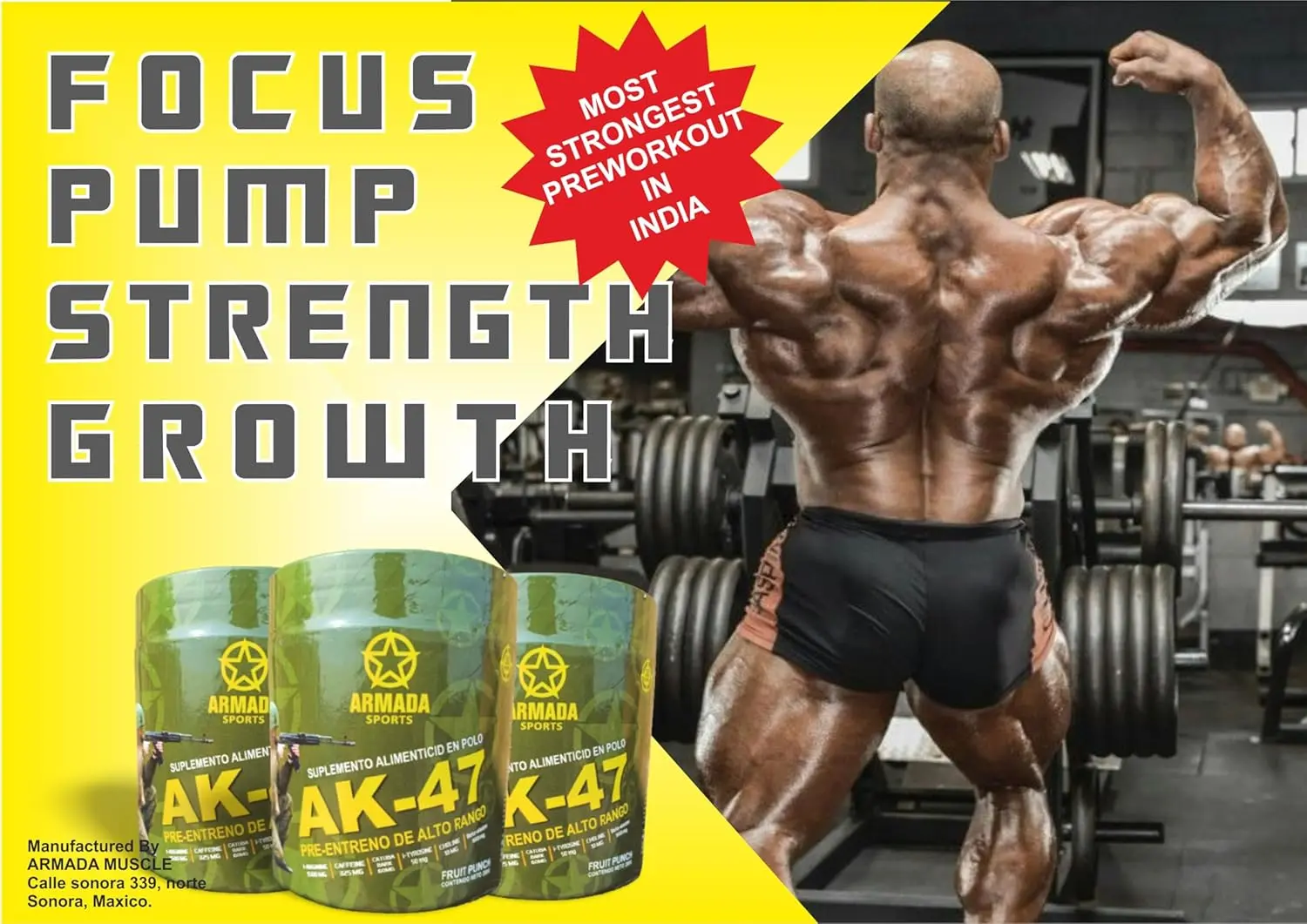 Armada Sports AK-47 Pre Workout Fruit Mango
