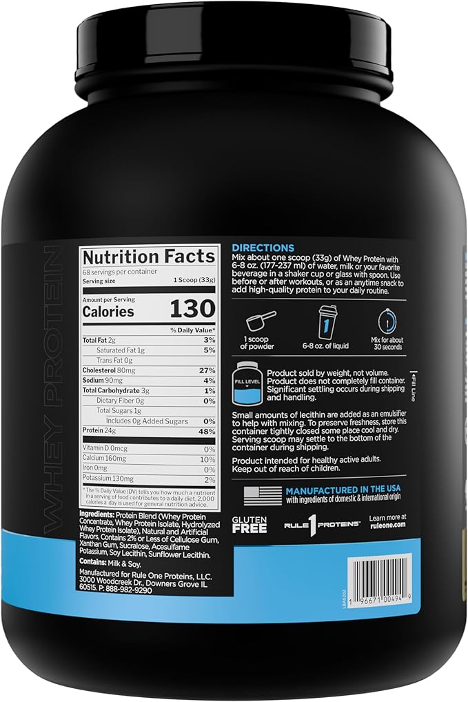 Rule 1 Whey Protein 2.24kg